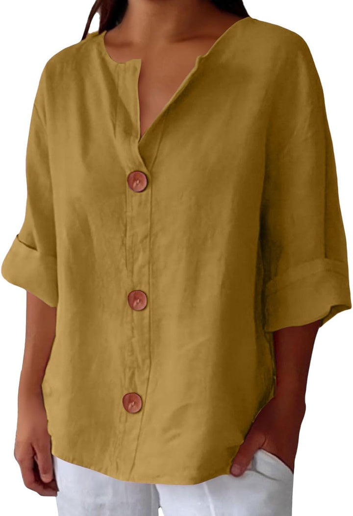 Piera - Blusa ligera de lino