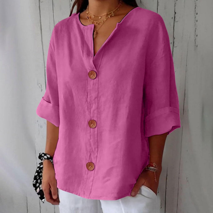 Piera - Blusa de lino fresca