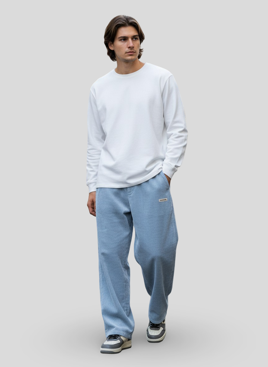 Zaylor - Pantalón de pierna ancha de tacto suave