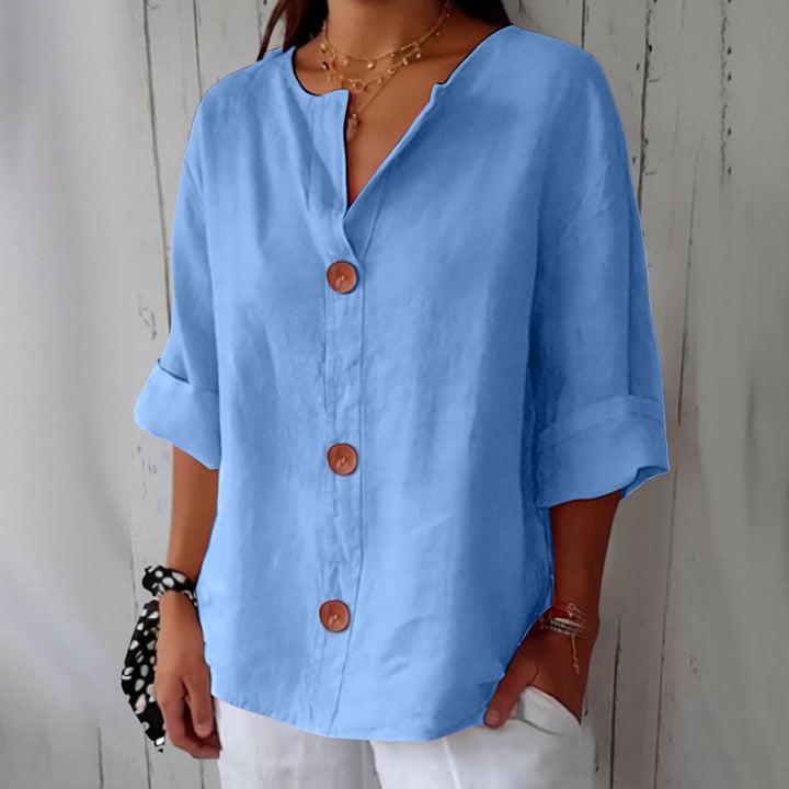 Piera - Blusa de lino fresca