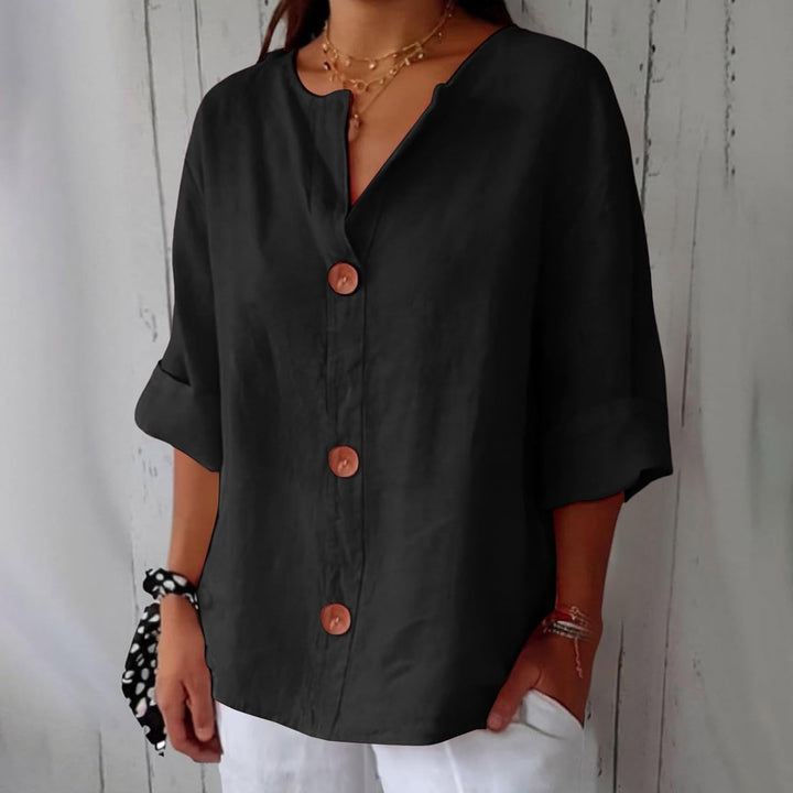 Piera - Blusa de lino fresca