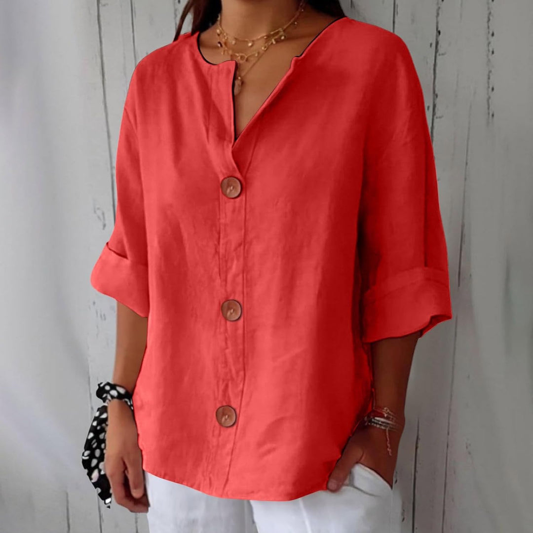 Piera - Blusa ligera de lino