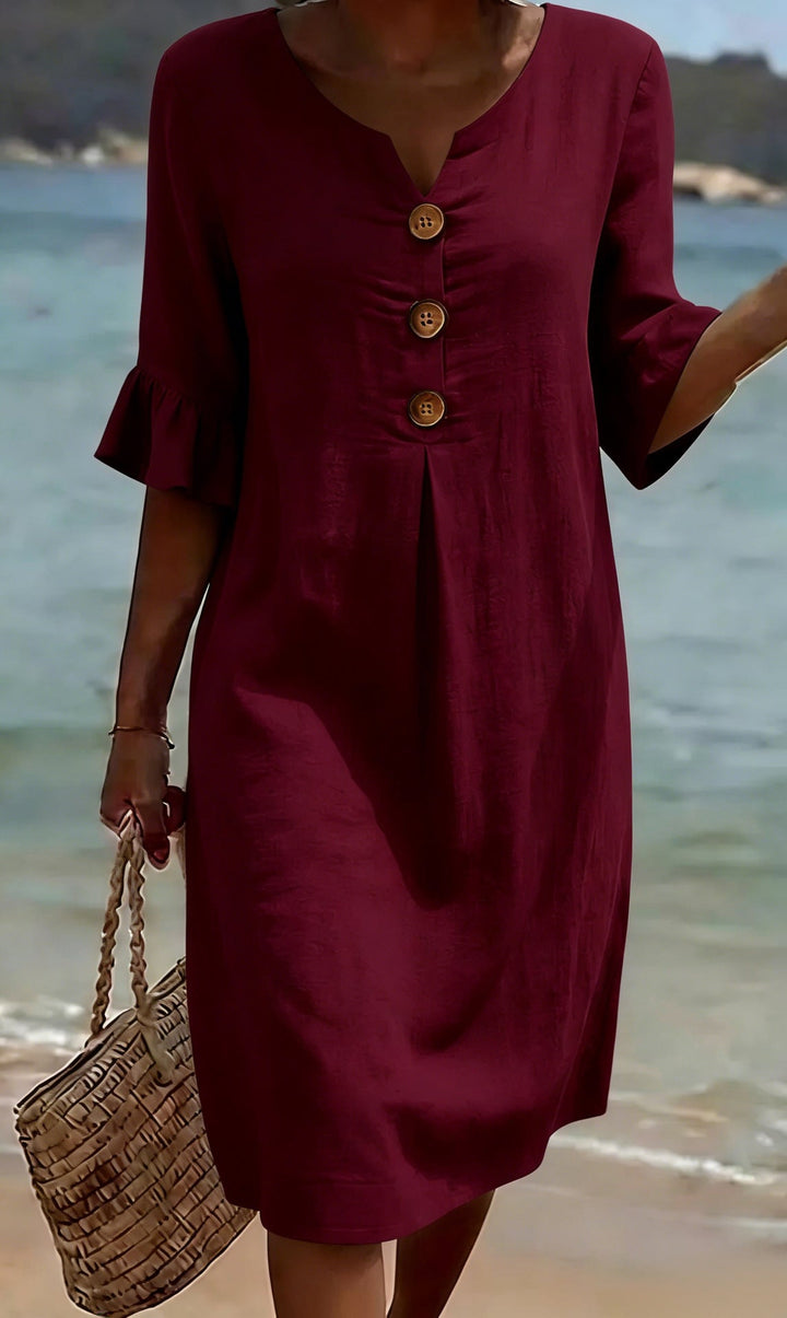 Jonquil - Vestido casual con botones al frente