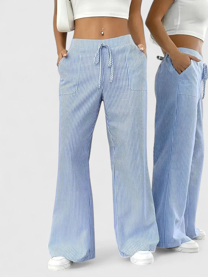 Chelsea - Pantalones con cordón ajustable de tacto suave