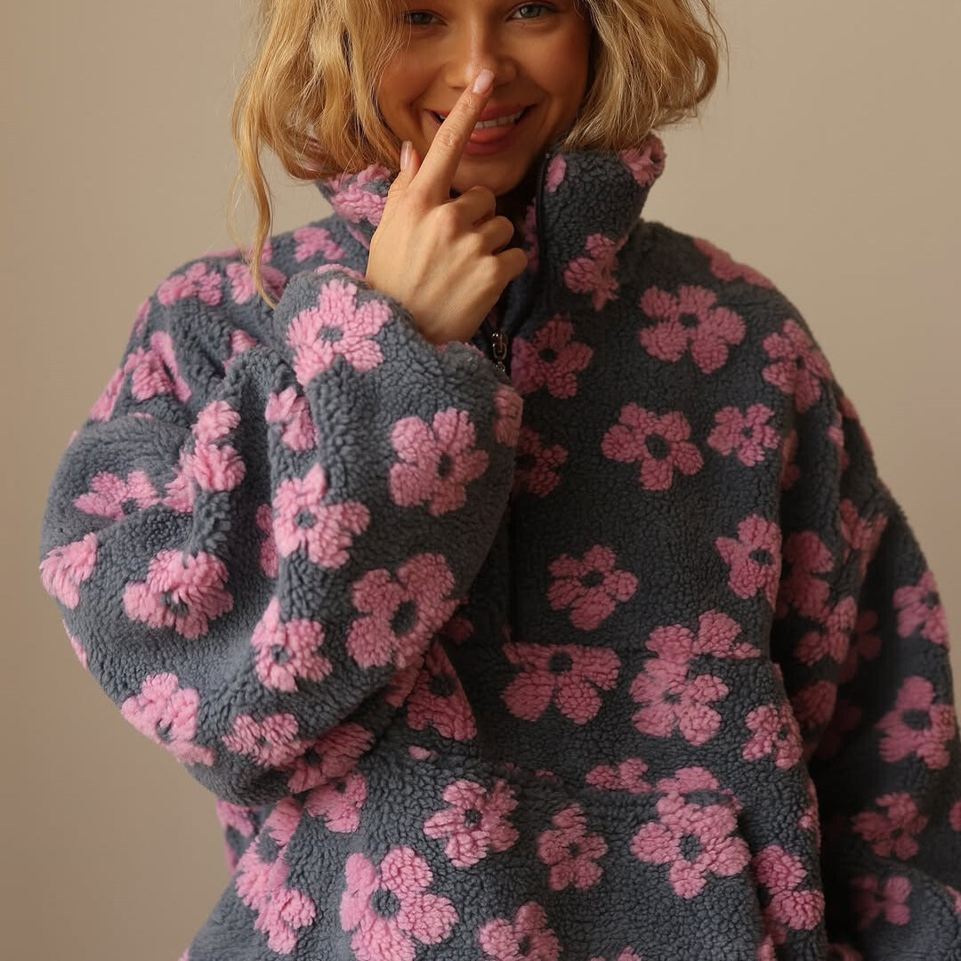Fallon - Suéter floral de tacto suave