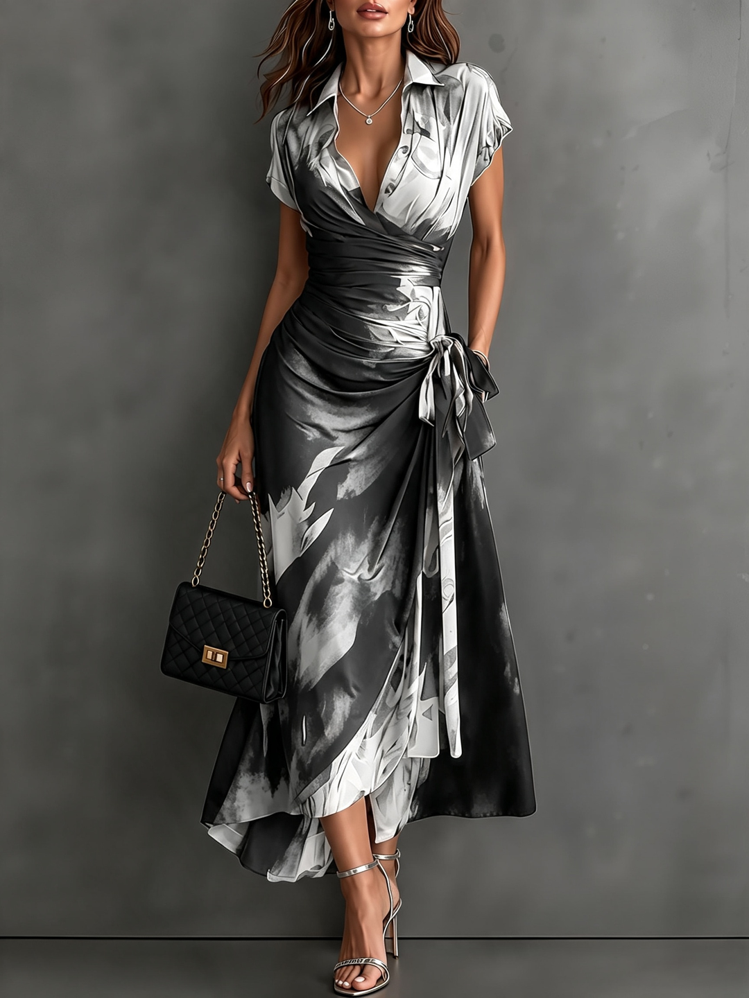 Kaia - Vestido camisero de tacto suave