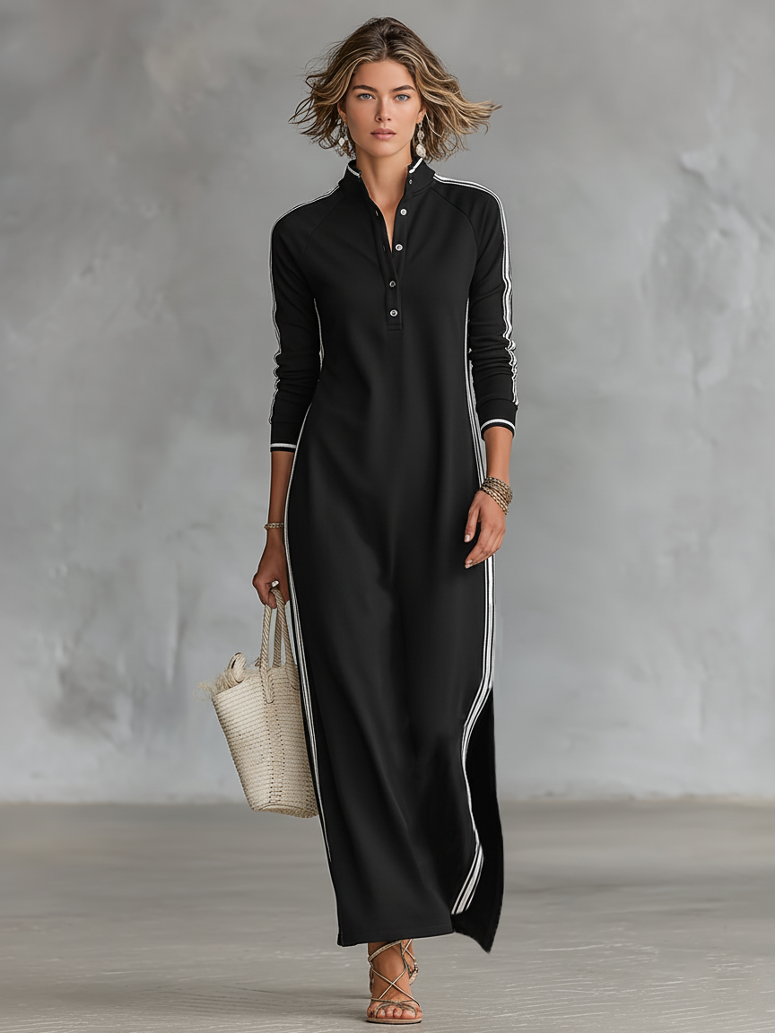 Carisette - Vestido de día a noche, suave al tacto