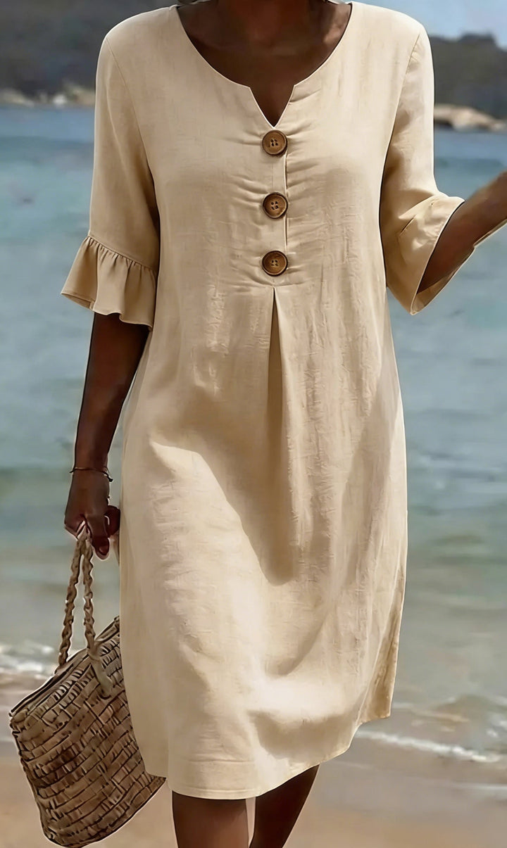 Jonquil - Vestido casual con botones al frente