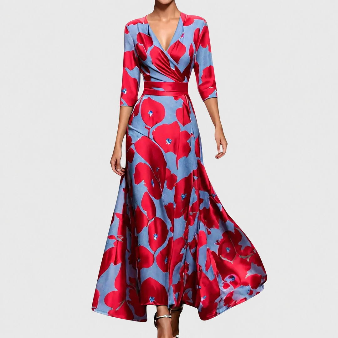 Floriana - Vestido maxi de tacto suave