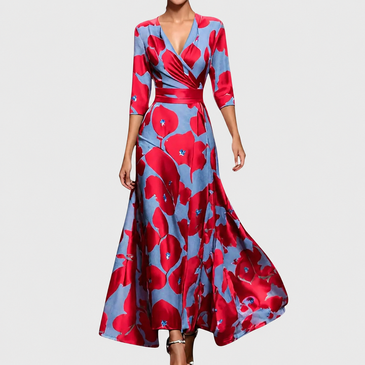 Floriana - Vestido maxi de tacto suave