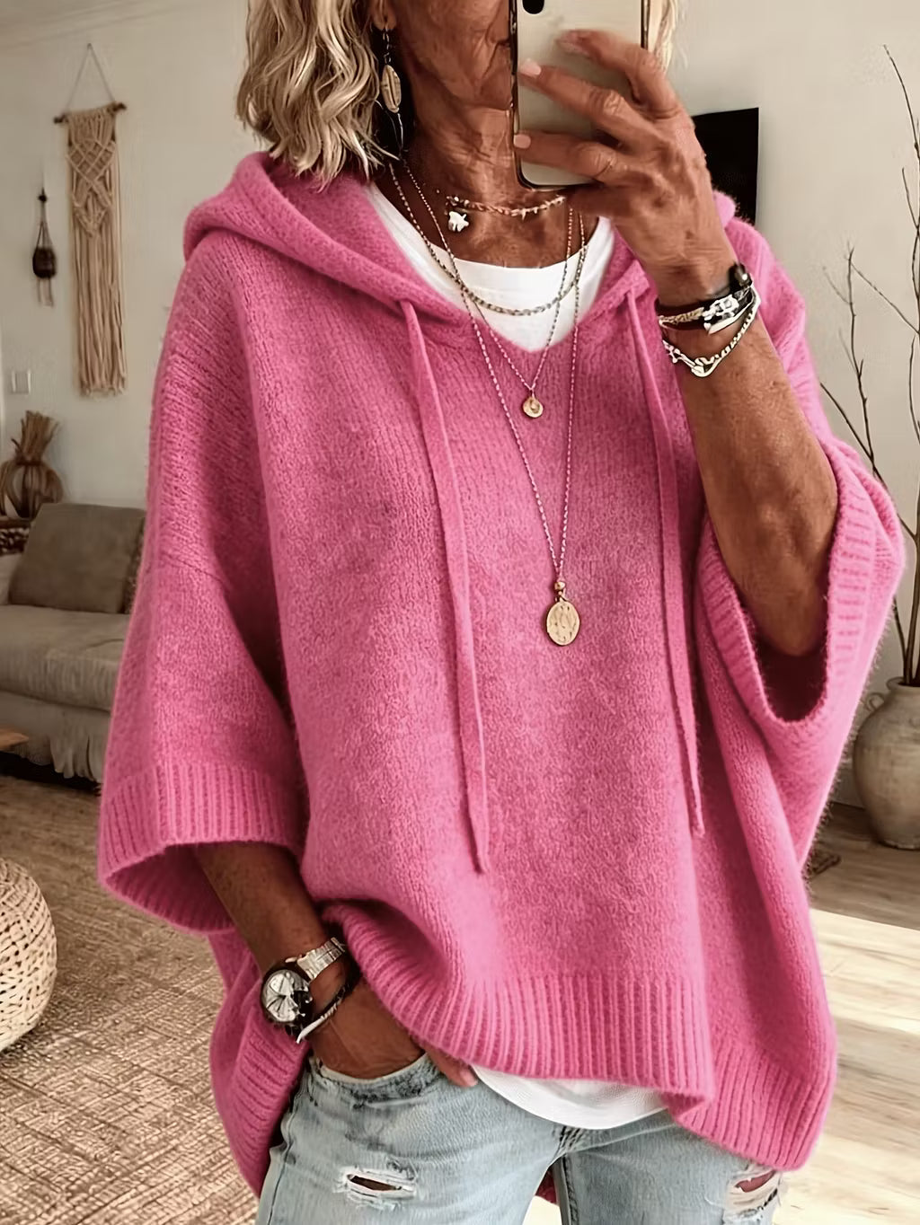 Zoralisse - Sudadera con capucha oversize y abrigadora