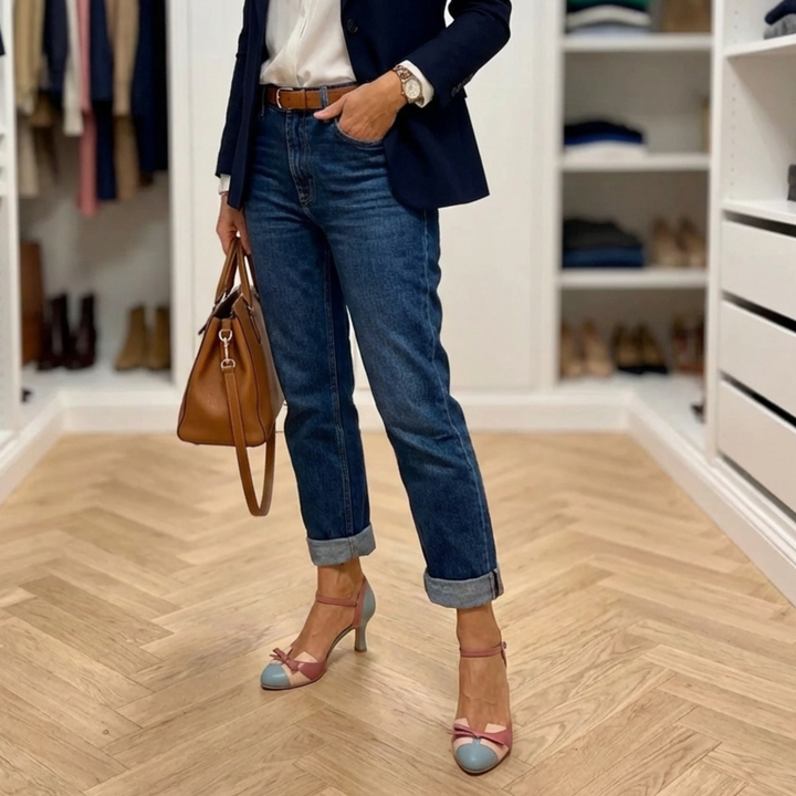 Jolie - Zapatos Mary Jane de tacón con soporte