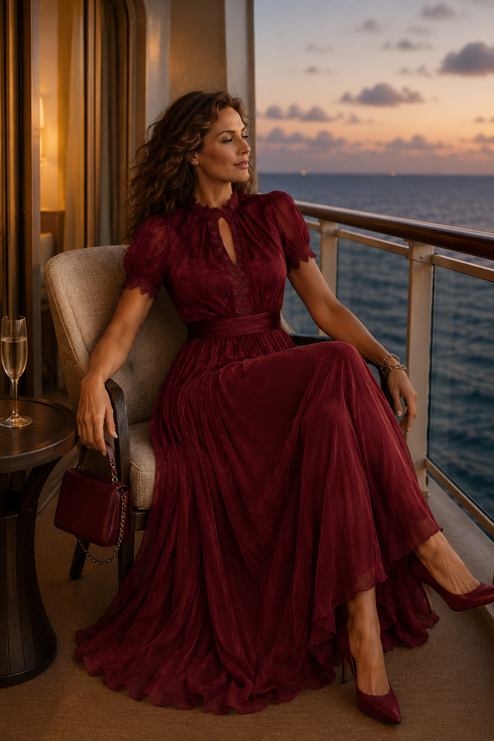 Demelza - Vestido maxi ligero