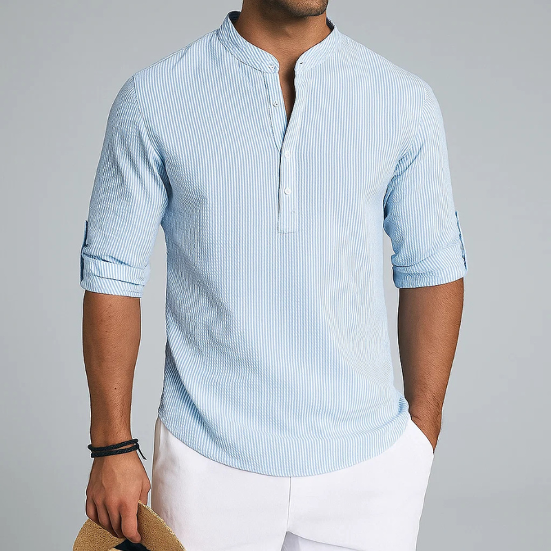 Isandro - Camisa de botones texturizada