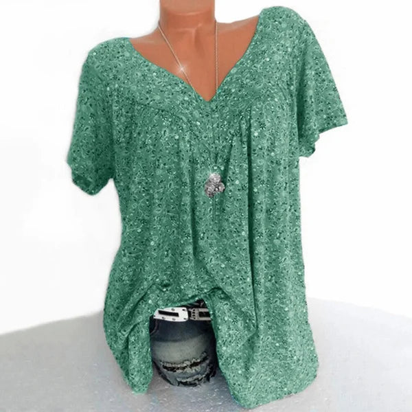 Talisyn - Blusa de lino de tacto suave