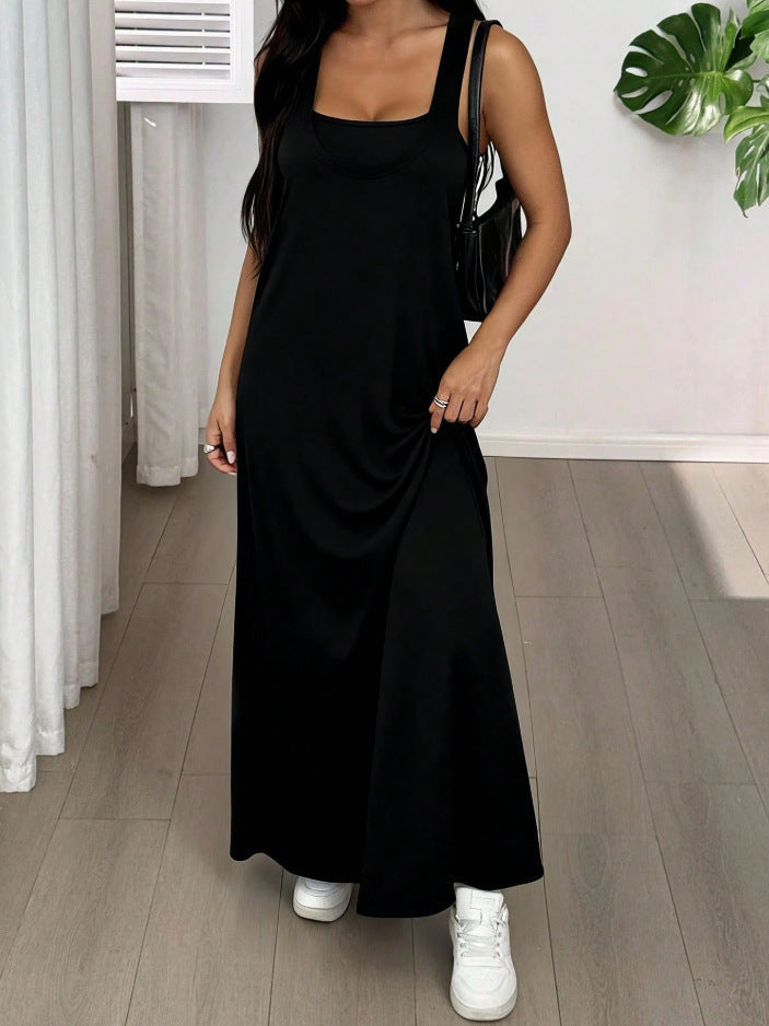 Evania - Maxivestido de dos piezas con capas