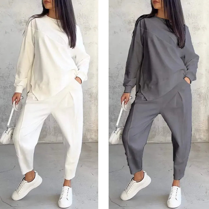 Eulavie - Conjunto lounge oversize de tacto suave