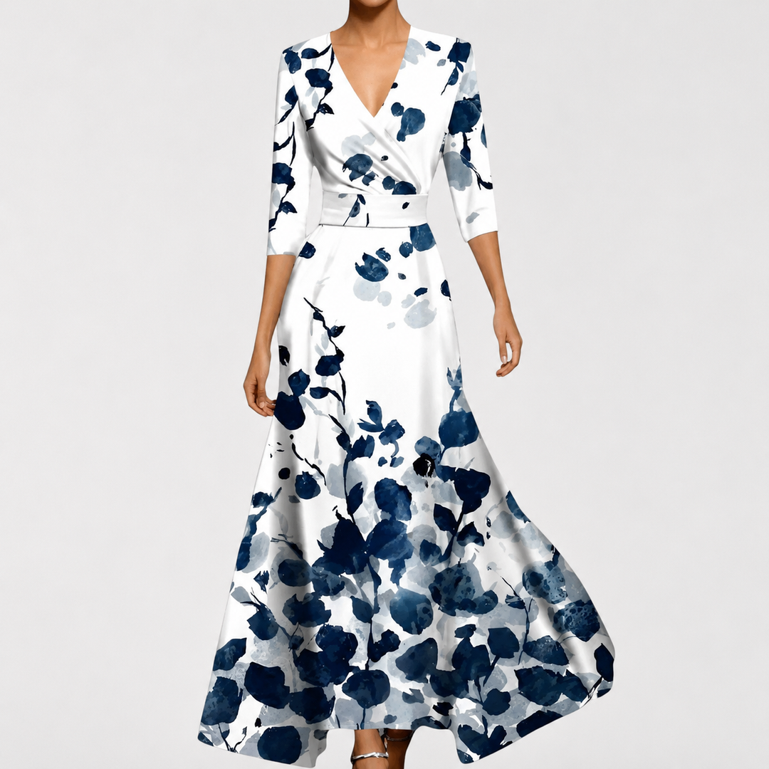 Floriana - Vestido maxi de tacto suave