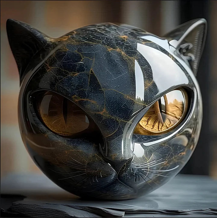 Elliana - Orbe de gato de obsidiana