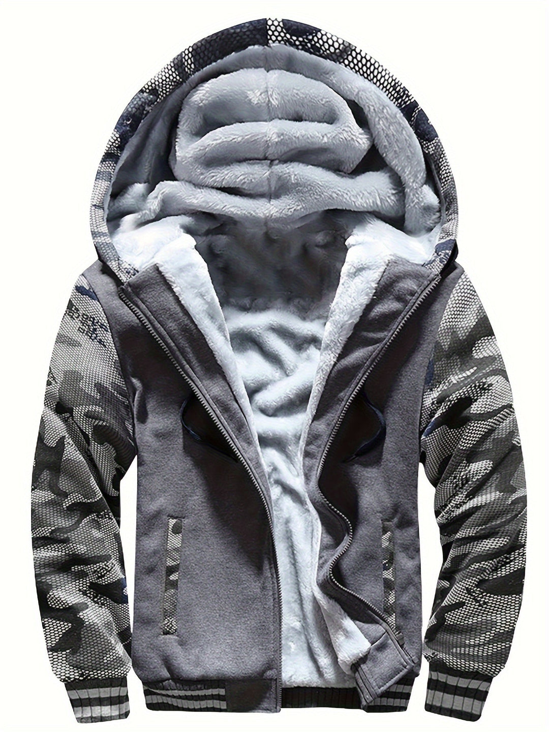 Dax - Sudadera con capucha de alto gramaje con estampado de camuflaje