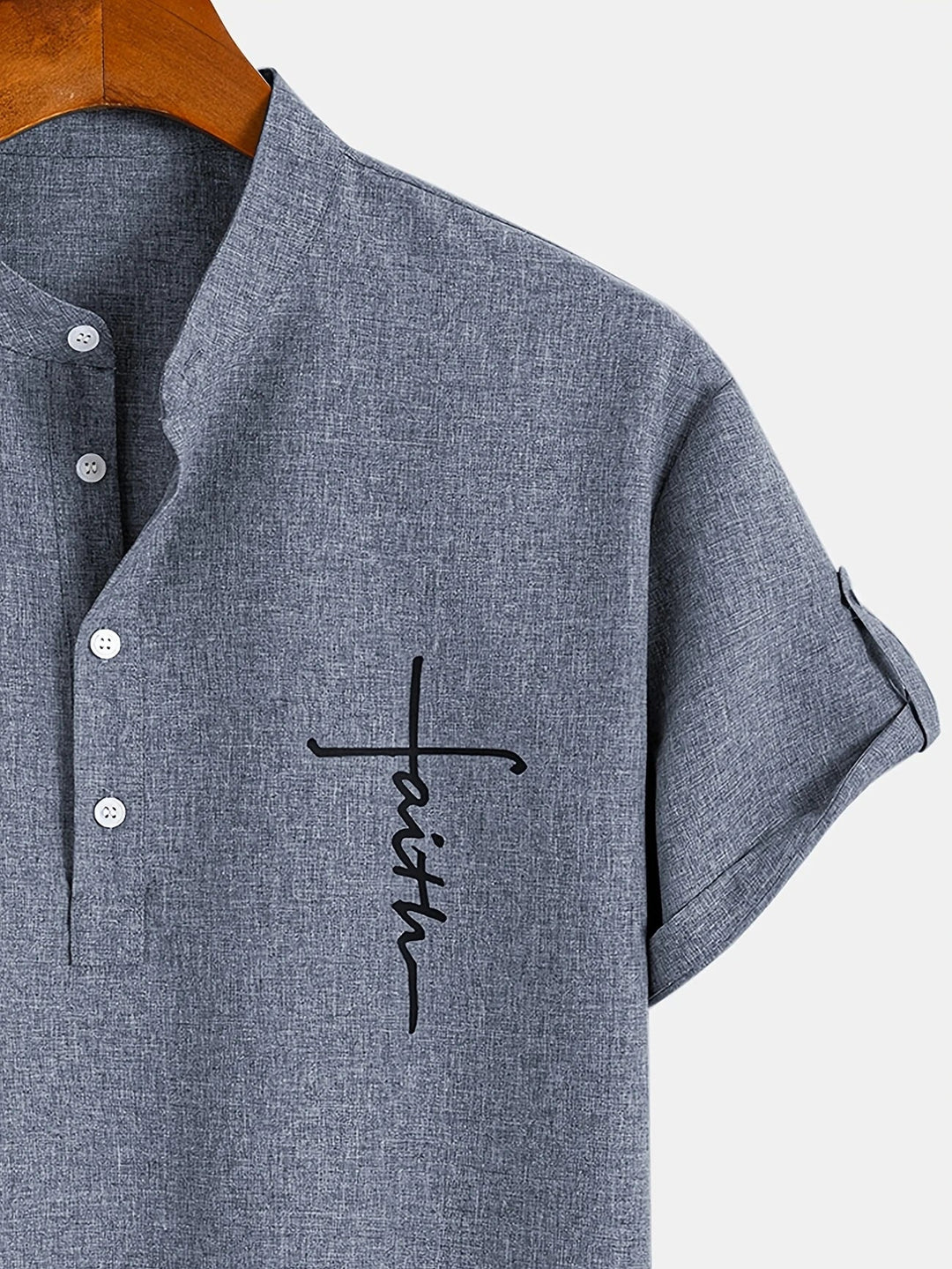 Harlan - Camisa texturizada de cuello alto