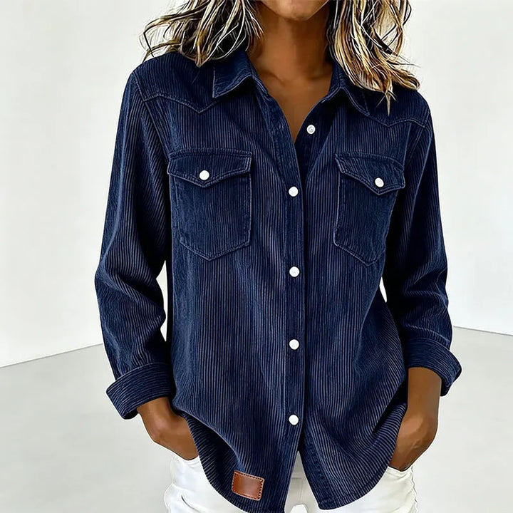 Loredana - Camisa abotonada de tacto suave