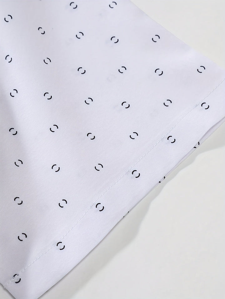 Rowen - Camisa de manga corta de tacto suave estampada