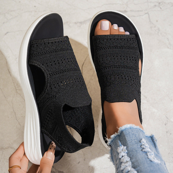 Aerin - Sandalias de plataforma acolchadas