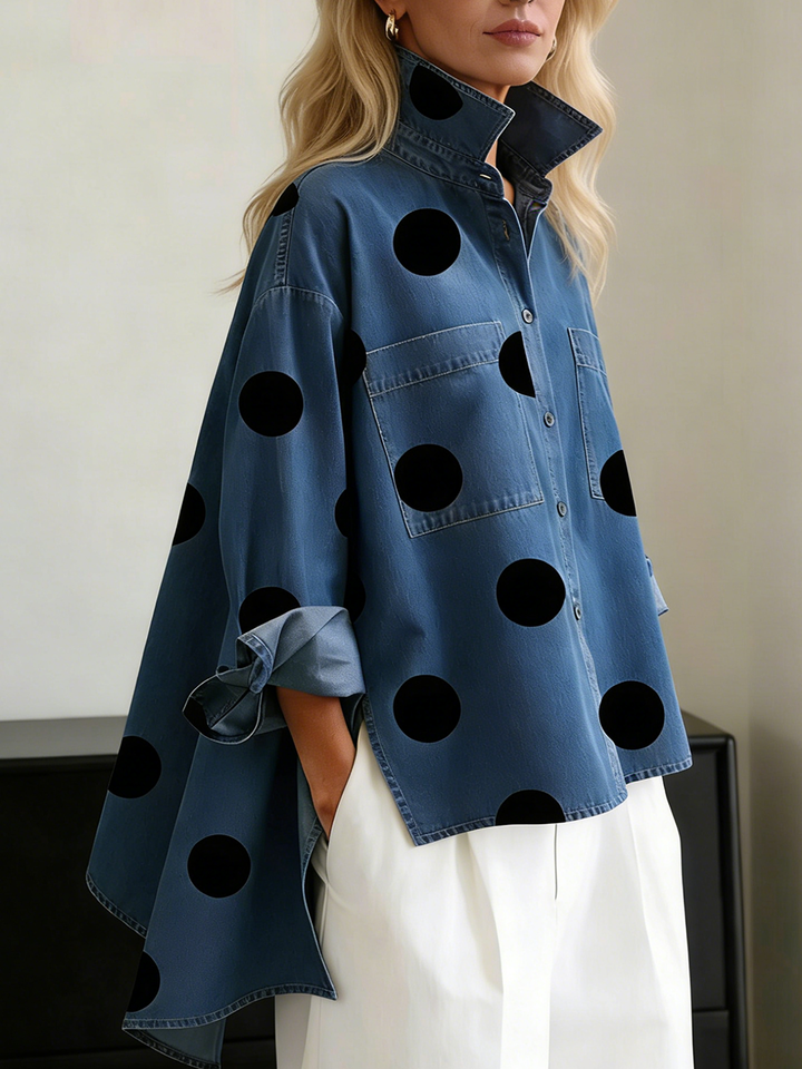 Kelsey - Blusa bordada, suave al tacto