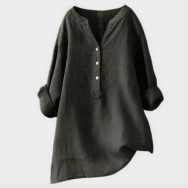 Fenella - Blusa tipo túnica con botones al frente