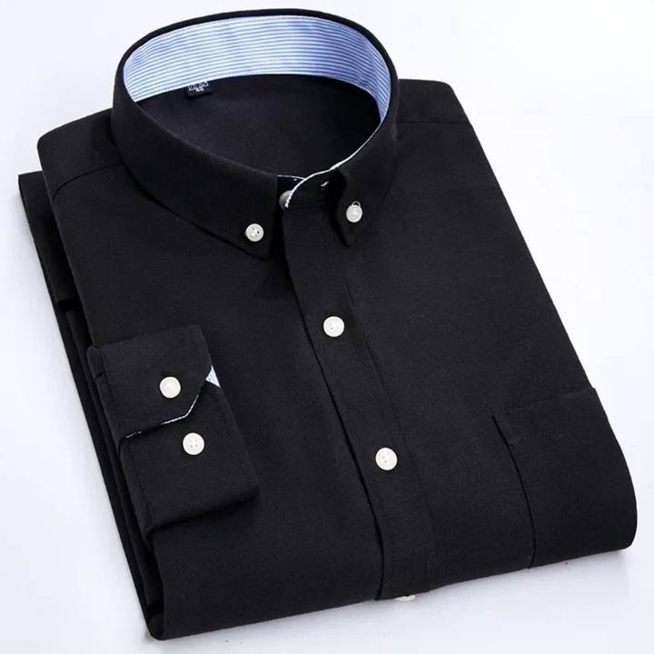 Edison - Camisa premium de manga larga con botones