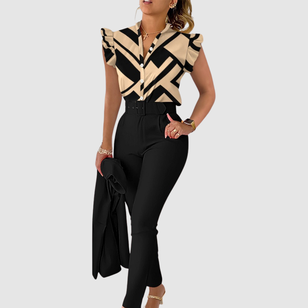 Ginevra - Conjunto boho de dos piezas con tacto suave