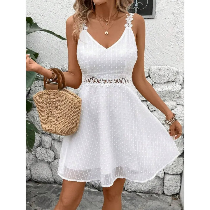 Noelline - Minivestido con tirantes bordados
