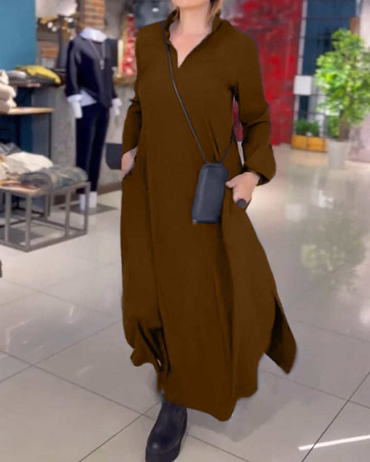 Kesslyn - Vestido maxi suave al tacto