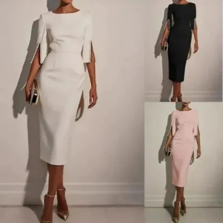 Anneliese - Vestido lápiz suave al tacto