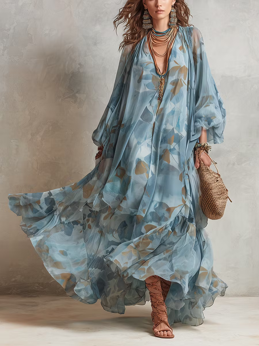 Elouisa - Vestido maxi de tejido pesado
