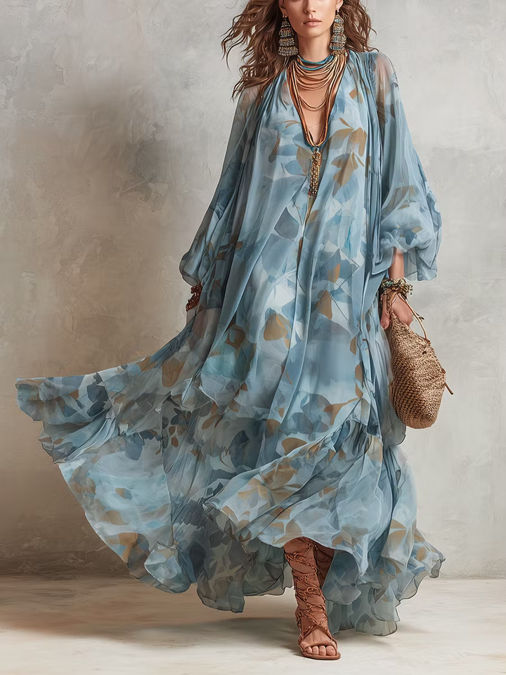 Elouisa - Vestido maxi de tejido pesado