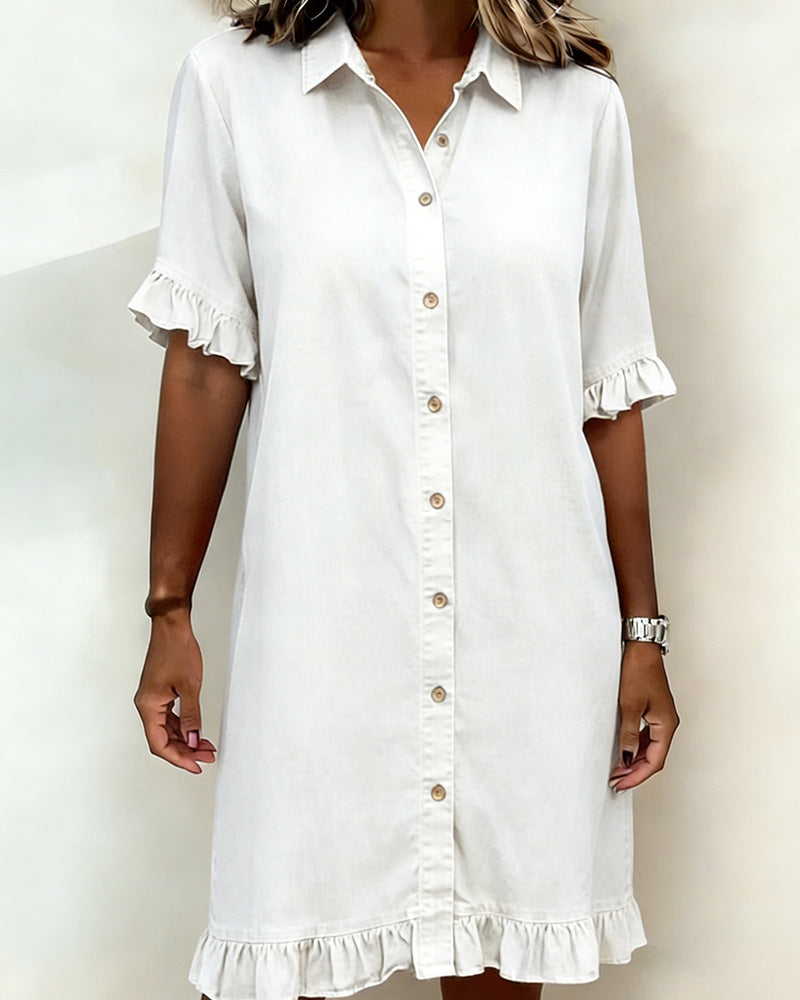 Kirella - Vestido camisero con botonadura frontal