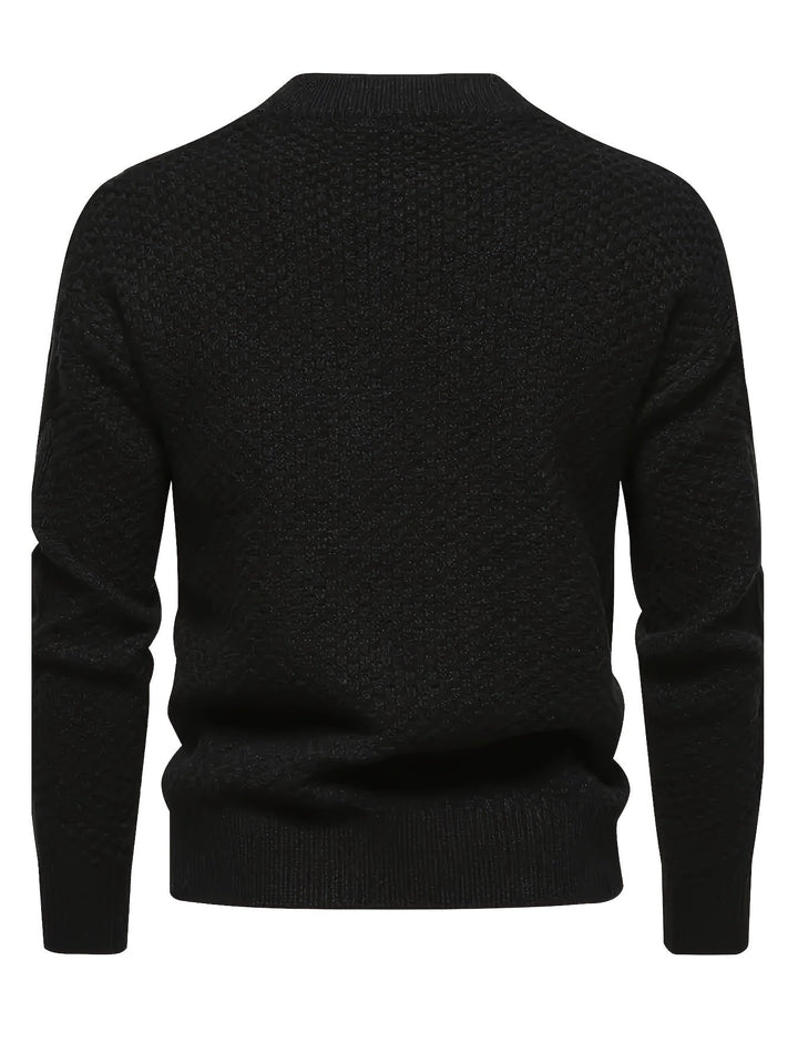 Kael - Suéter de punto trenzado con cuello semi alto