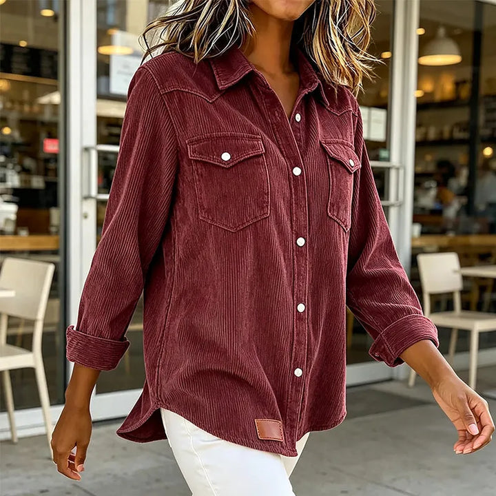 Loredana - Camisa abotonada de tacto suave