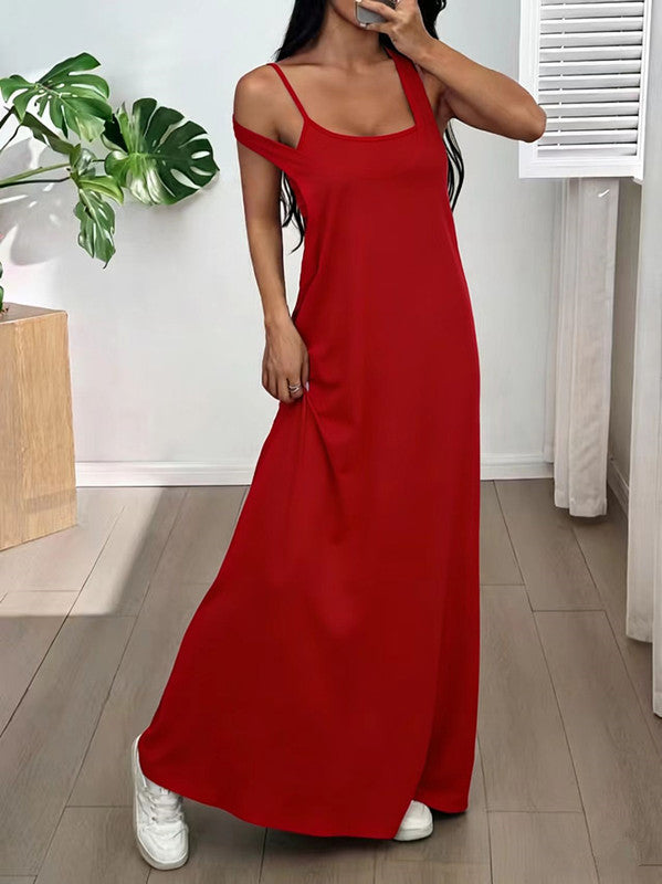 Evania - Maxivestido de dos piezas con capas
