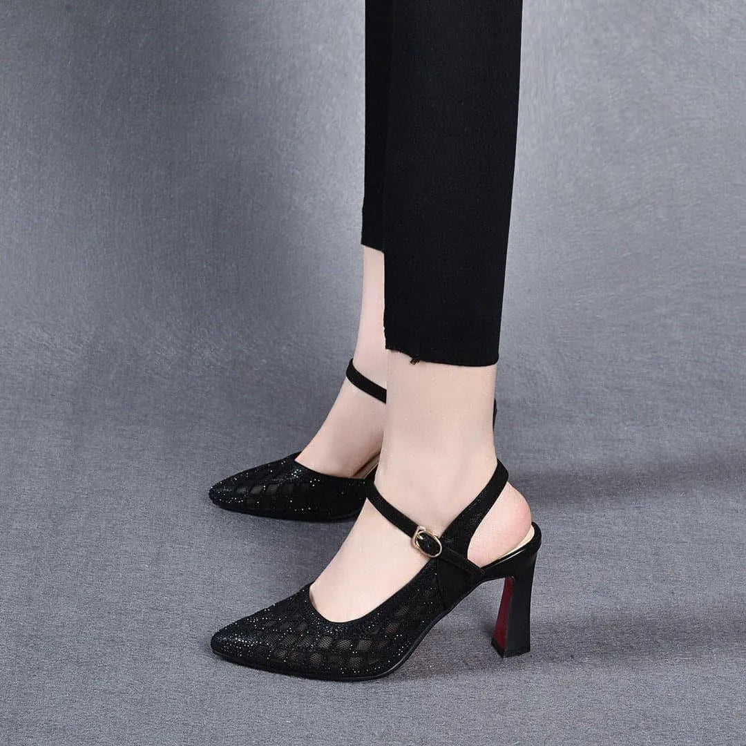 Delyse - Zapatos de tacón ancho premium