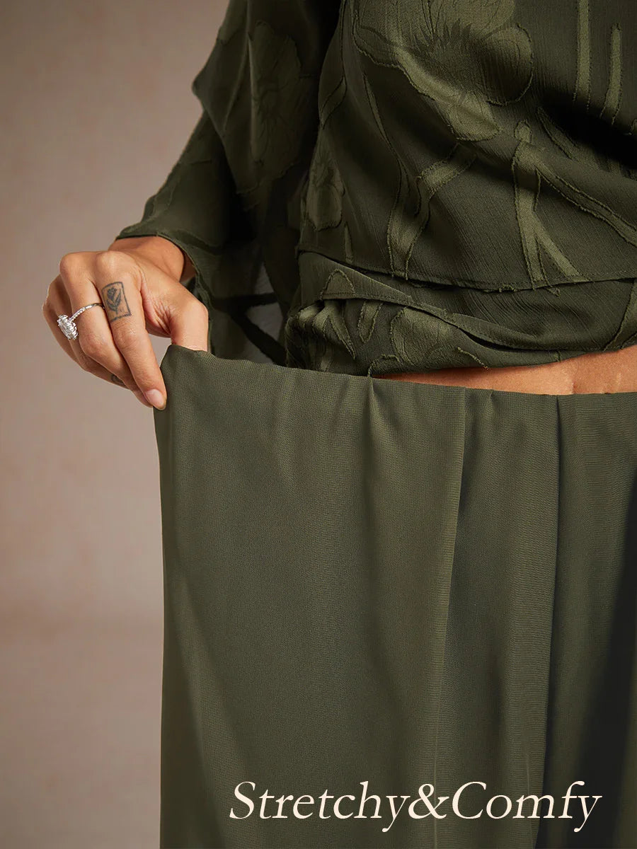 Tairess - Pantalón de pierna ancha