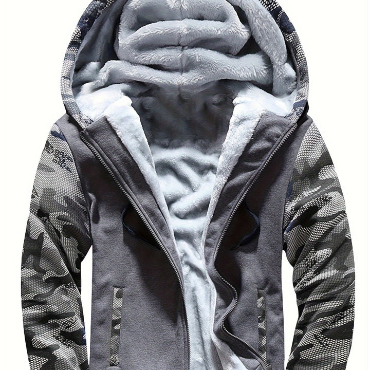 Dax - Sudadera con capucha de alto gramaje con estampado de camuflaje