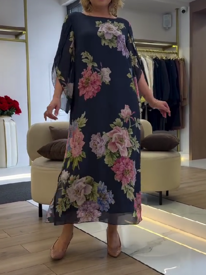 Halle - Vestido maxi floral holgado