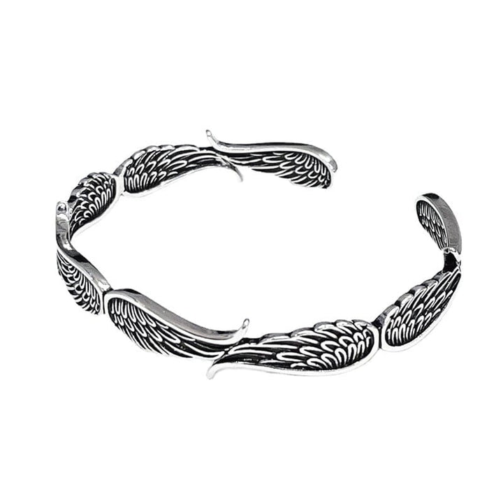 Raveya - Pulsera con ala de ángel pulida