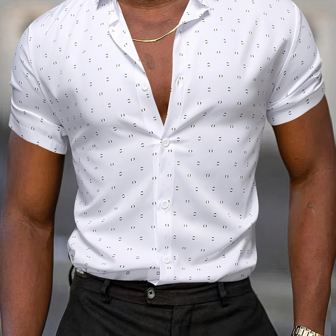 Rowen - Camisa de manga corta de tacto suave estampada