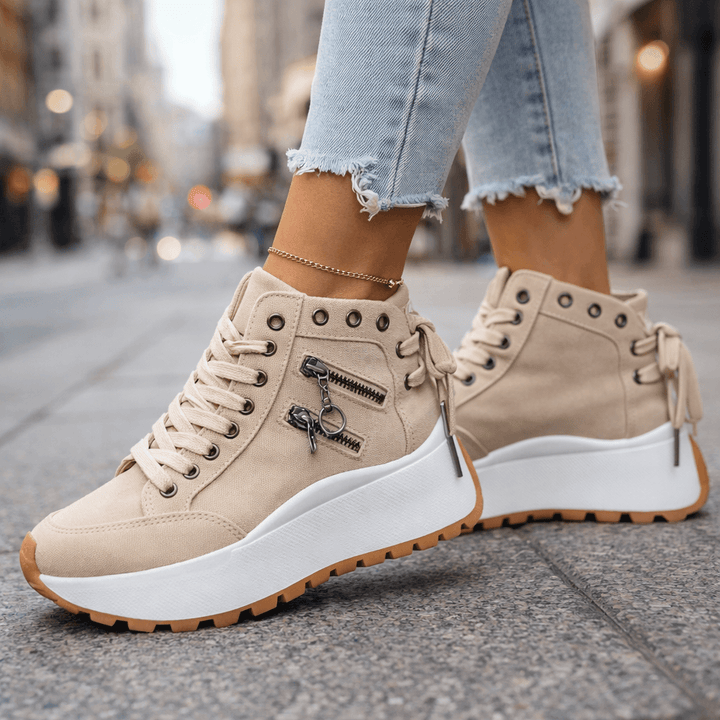 Celestia - Tenis de plataforma acolchados