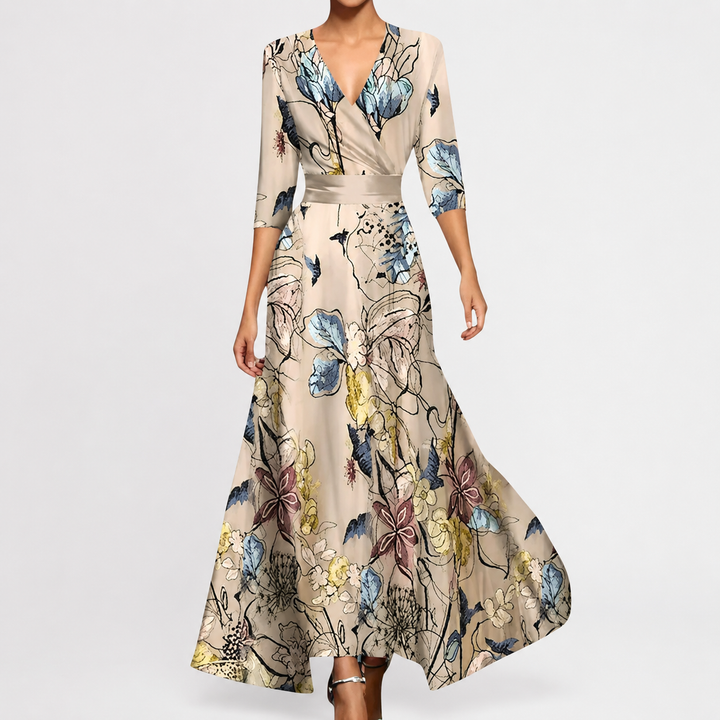 Floriana - Vestido maxi de tacto suave