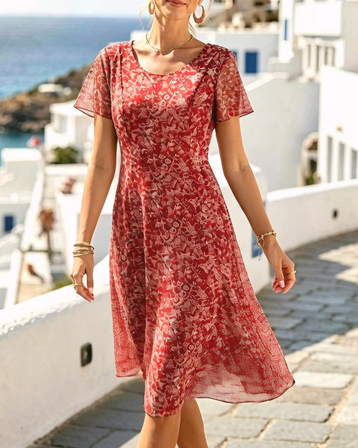 Kynara - Vestido estampado a la rodilla